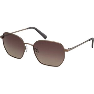 Солнцезащитные очки StyleMark, прямоугольные, поляризационные, с защитой от УФ, градиентные, устойчивые к появлению царапин, коричневый
