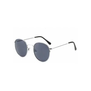 Солнцезащитные очки Tropical, круглые, оправа: металл, серебряный