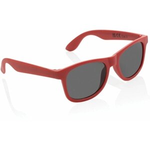 Солнцезащитные очки XD COLLECTION, вайфареры, оправа: пластик, складные, с защитой от УФ, красный