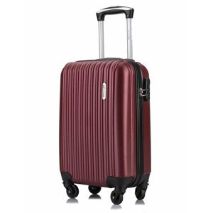 Умный чемодан L'case Krabi, 30 л, размер S, бордовый