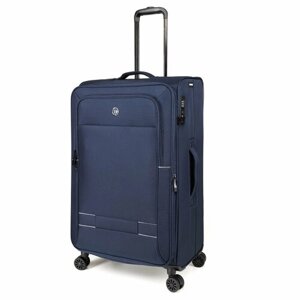 Умный чемодан Torber T1901L-Blue, 85 л, размер L, синий