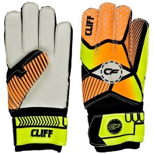 Вратарские перчатки Cliff, размер 6, желтый, оранжевый