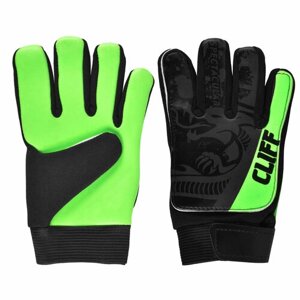Вратарские перчатки Cliff, регулируемые манжеты, размер 6, зеленый