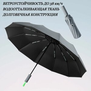 Зонт автомат, серый