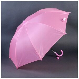 Зонт детский полуавтоматический d=90 см, цвет светло-розовый