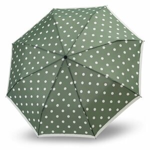 Зонт Knirps, механика, 3 сложения, купол 99 см., 8 спиц, система «антиветер», чехол в комплекте, для женщин, зеленый