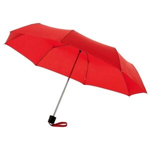 Зонт механика, купол 97 см., чехол в комплекте, красный, черный