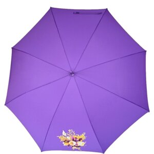 Зонт-трость Airton, полуавтомат, купол 104 см., 8 спиц, для женщин, фиолетовый