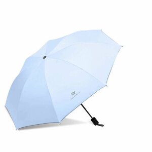Зонт UV-Land, полуавтомат, голубой