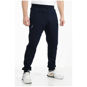 Беговые брюки CroSSSport, карманы, утепленные, размер 46, синий