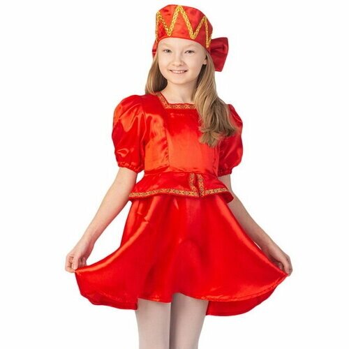 Бока С Карнавальный костюм Плясовой Кадриль красный, рост 104-116 см 2520