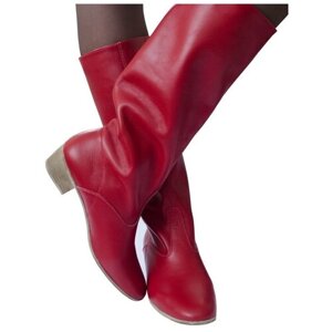 Ботинки VARIANT, для танцев, натуральная кожа, размер 35, красный