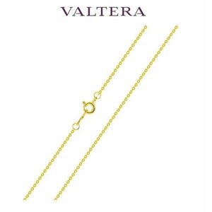 Цепь VALTERA, серебро, 925 проба, длина 40 см, средний вес 1.55 г, золотой