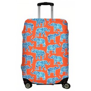 Чехол для чемодана "Elephants on orange" размер M