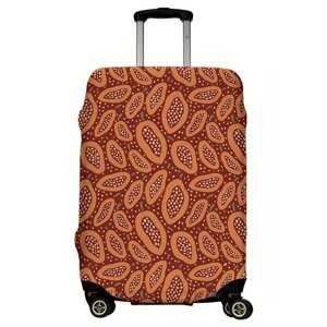 Чехол для чемодана LeJoy, полиэстер, размер L, серый, коричневый