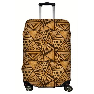 Чехол для чемодана LeJoy, полиэстер, размер M, желтый, коричневый