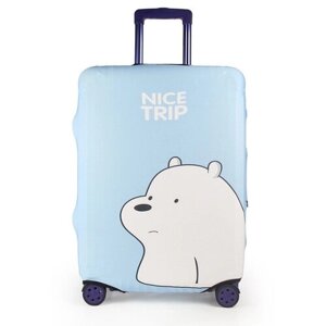 Чехол для чемодана , полиэстер, размер XL, голубой