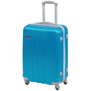 Чемодан на колесах дорожный большой семейный багаж для путешествий l+ TEVIN размер Л+ 76 см xl 120 л xxl легкий прочный abs пластик Фиолетовый