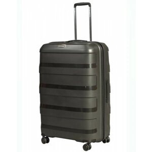 Чемодан на колесах Lcase Monaco. Большой L, полипропилен, 78 см, 97 л. Дорожный чемодан на колесиках для путешествий и поездок.