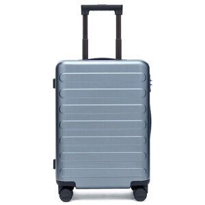Чемодан-самокат NINETYGO Elbe Luggage, поликарбонат, рифленая поверхность, 38 л, размер S, голубой