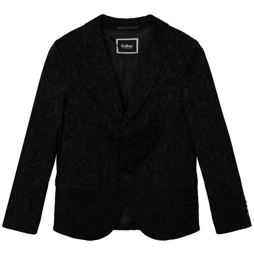 Черный пиджак Gulliver, размер 158*76*66, модель 220GPBJC4801