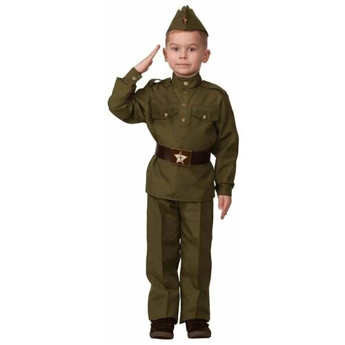 Детская военная форма костюм Детская военная форма солдата из хлопка Батик 8008-3