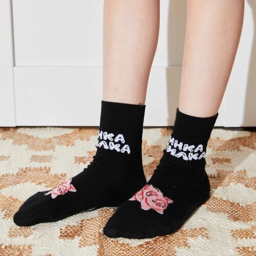 Детские носки St. Friday Socks "iowa. черная свинка-копилка", размер 30-33