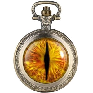 Карманные часы YISUYA, кварцевые, нержавеющая сталь, с крышкой, на цепочке, золотой