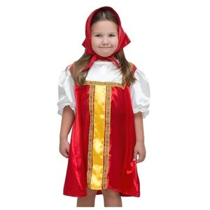 Карнавальный костюм "Плясовой", цвет красный, 5-7 лет, рост 122-134 2355