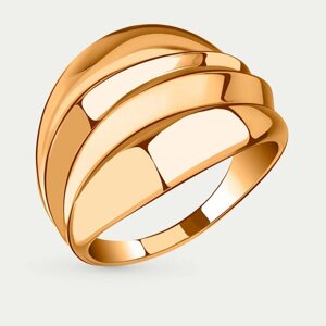 Кольцо GOLD CENTER, красное золото, 585 проба, размер 19