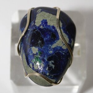 Кольцо True Stones, азурит, размер 18, синий