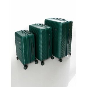 Комплект чемоданов Leegi, 3 шт., зеленый