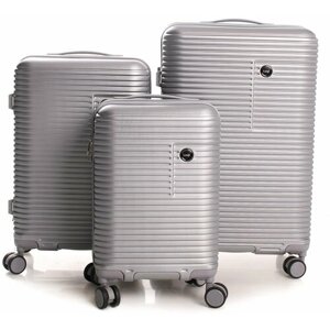 Комплект чемоданов Leegi, серебряный