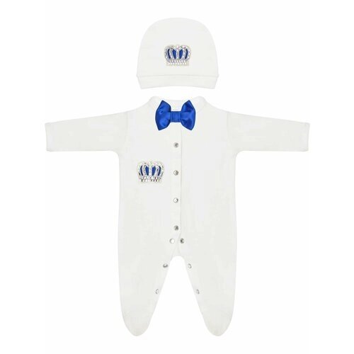 Комплект одежды Luxury Baby, размер 56, синий, белый