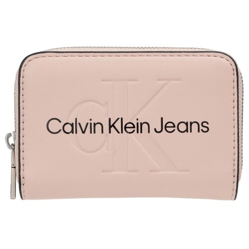 Кошелек Calvin Klein Jeans, фактура гладкая, бежевый