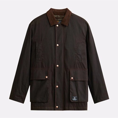 Куртка ALPHA INDUSTRIES Waxed Cotton Car Coat, размер XXL, коричневый