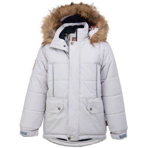 Куртка KISU зимняя, утепленная, водонепроницаемость, мембрана, размер 164, белый