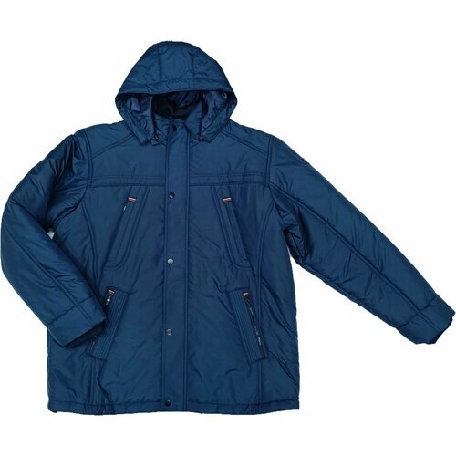 Куртка Olser зимняя, силуэт прямой, размер 8XL (66), синий