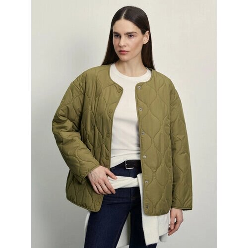 Куртка Zarina, размер L (RU 48)/170, хаки/оливковый