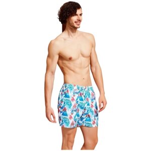 Мужские шорты для плавания белые с принтом California DOREANSE 3812 L (48)