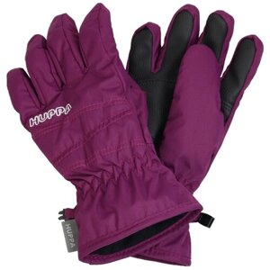Перчатки Huppa, демисезон/зима, со светоотражающими элементами, мембранные, размер 5, фиолетовый