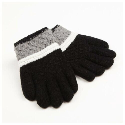 Перчатки Minaku демисезонные, размер 15, черный