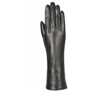 Перчатки Montego демисезонные, натуральная кожа, размер 7.5, черный