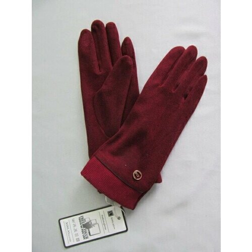 Перчатки, размер 10-14 лет, бордовый