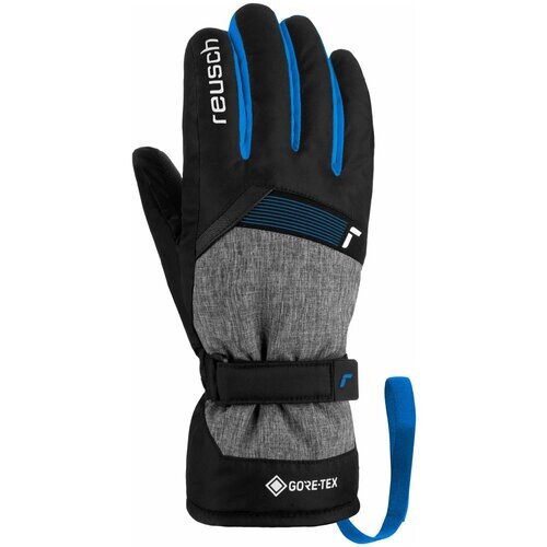 Перчатки Reusch, размер 5, черный, синий