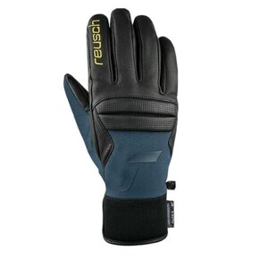 Перчатки Reusch, размер 8, черный, синий