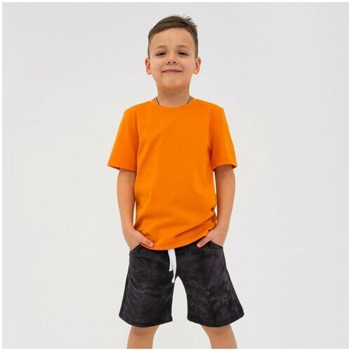 Пижама детская (футболка, шорты) KAFTAN "Trendy" р. 38 (146-152), оранжевый