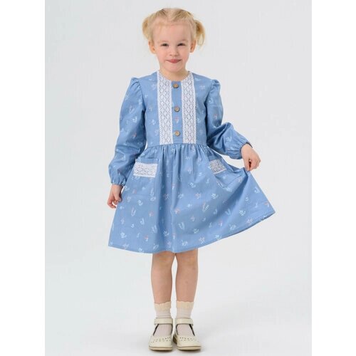Платье Мирмишелька, размер 80/86, синий, голубой