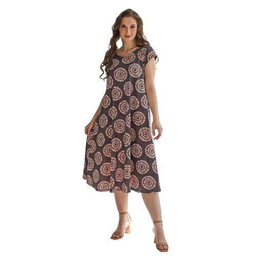 Платье Оптима Трикотаж, размер 56, коричневый