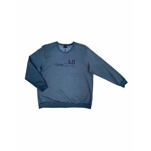 Пуловер , размер 4XL, голубой
